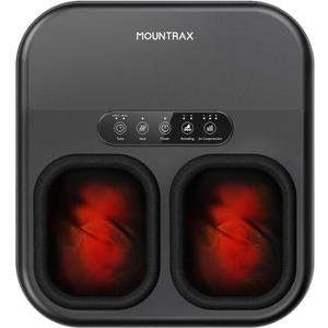 MOUNTRAX Shiatsu Foot Massager with Heat, Deep Kneading Foot Massager for Plantar Fasciitis, Neuropathy, Improve Circulation and Pain Relief – DIY Customizable Design Foot Massage with Drawing Pen