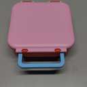 Bento Box for Kids with Soup Thermos(9oz) Kid Bento Lunch Box with Leak Proof Insulated Food Jar, Hot & Cold Lunch Container Set for School Girls Boys, 4-Compartments, Pink/Orange