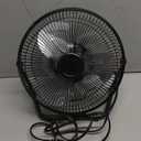 Mainstay 9" Durable Metal High-Velocity Fan with Three-Speed Rotary Switch, Black (1)