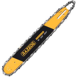 18 Inch Chainsaw Bar and Carbide Chain Combo, .325" Pitch, 050" Gauge, 72 Drive Links Fits Husqvarna 435, 440, 545, 345, 350, 51, 55 RANCHER, and 550XP (1 bar + 1 carbide chain) 18 Inch Chainsaw Bar and Carbide Chain Combo, .325" Pitch, 050" Gauge, 72 Drive Links Fits Husqvarna 435, 440, 545, 345, 350, 51, 55 RANCHER, and 550XP (1 bar + 1 carbide chain)