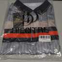 Men's Golf Polo Shirts Short Sleeve Dry Fit Performance Moisture Wicking Print Collared Golf Shirts for Men, X-Large, Silver Grey Pattern 
