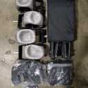 Beach Wagon with Big Wheels for Sand - 450lbs Load Heavy Duty Wagons Carts Foldable with 9" All Terrain Inflatable Tires, Collapsible Beach Cart for Grocery Shopping Garden Sports Camping Outdoor, Black