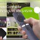 Remote Control for Xiaomi Mi TV Stick/MI Box 4S 4K, Replacement Remote Control for Xiaomi Mi TV Stick with Bluetooth and Voice Control
