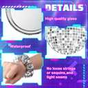 24 Pack Disco Party Favors Include 12 Pcs Sequin Hair Scrunchies 12 Pcs Metallic Ball Compact Mirror Disco Ball Accessories for Women 70s 80s 90s Bachelorette Party Bridal Shower Travel Gifts