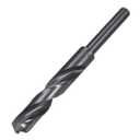 uxcell Reduced Shank Drill Bit 15.5mm Black Nitride Coated with 1/2 Inch Straight Shank, High Speed Steel HSS 9341 Twist Drill Bit for Stainless Steel Alloy Metal Plastic