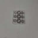 Titanker Shower Curtain Hooks Rings, Rust Resistant Metal Double Glide Shower Hooks Rings for Bathroom Shower Rods Curtains, Set of 12 Hooks - Nickel