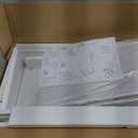 BOLUO White Nightstands Set of 2 - Nightstand and Dresser Sets Night Stand Dresser for Bedroom End Table with Fabric Drawers Organizer Modern (Large 2 pcs)