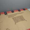 Kingson 2-Panel Fireplace Screen with Doors Handcrafted Wrought Iron Decorative Mesh, Symmetric Scroll Fire Spark Guard-Black