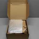 Tuanse 30 Pcs Basket for Gift Empty DIY Bulk Gift Basket Kit with Handle Kraft Cardboard Tray with 30 Bag 30 Bow Market Tray for Wedding Party(Brown,9.8 x 6.5 x 4.3 in)