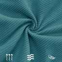 Mens Corduroy Casual Pants Fashion Loose Fit Wide Leg Pants Straight Sweatpants Elastic Waist Drawstring (Large, Peacock-blue)