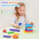 22 Pack Fidget Toys Adult Sensory Stone for Gift | Textured Soft Worry Stone for Autism Men Calming | Fidget Stress Toys for Students Anxiety Relief | Quiet Small prizes Fidget Toys