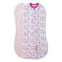 SwaddleMe by Ingenuity Compression Baby Swaddle Pod, Two-Way Zipper for Easy Diaper Changes, Improves Sleep & Calms Startle Reflex, 0-2 Months, 1.0 TOG, 2-Pack - I Heart You