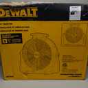 DEWALT DXAM-2260 Portable Air Mover/Floor Dryer, 600 Cfm & DEWALT DXF-2042 High-Velocity Industrial,Warehouse Fan Heavy Duty Mover Portable Air Circulator 3-Speed Adjustable Tilt, 20", Yellow