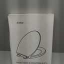 Elongated Toilet Seat, 18.5 Soft/Slow Close Oval (Oblong) Toilet Seat for Elongated Toilets, No-Slam Quiet-Close Lid, Easy-to-Install & Clean, Durable Never-Loosen White Plastic Seat