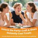 For Ninja Swirl Creami Pints - 2 Pack Compatible with NC700 NC701 Series 13-in-1 Ice Cream & Soft Serve Maker 16 OZ Creami Swirl Replacement Pints BPA-Free | Dishwasher Safe(Grey Lid)