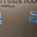 Step2 Play & Shade Pool, Kids Activity Pool with Umbrella, Summer Outdoor Toys, 7 Piece Toy Accessories, For Toddlers 2+ Years Old