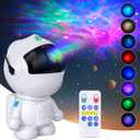 Astronaut Galaxy Projector with Nebula, Star Projector Ceiling LED Lamp with 8 Modes Astronaut Starry Night Light with Remote Kids Projector Gift for Boys Adults for Bedroom, Birthdays (White)