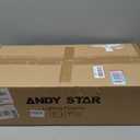 ANDY STAR 4 Light Bathroom Vanity Lights, Matte Black Bathroom Light with Clear Globe Glass Lampshade, 30.5 Inch Industrial Wall Lamp, E26 Base, Bulbs Not Included