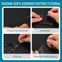 Topus Extra Strong Upholstery Repair Sewing Thread Kit and Heavy Duty Household Hand Needles, Including 7 Styles of Leather Canvas Sewing Needles and 3 Rolls Nylon Thread (70 Yard Per Roll), 3 Colors (Multicolored)