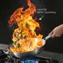 Titanium Wok pans for cooking,13in Pure Titanium Hammered Pro pans, Non Stick Skillet for Cooking, Non-Toxic, PFAS/PFOA/PTFE Free Cookware, Dishwasher&Oven Safe, Kitchen Induction Compatible