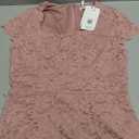 GRACE KARIN Cocktail Dress for Women Cap Sleeve Lace Dress for Wedding Guest Business Casual Dresses, Size M