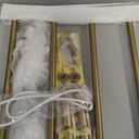 4 Bars Gold Towel Warmer Rack, Wall Mounted Heated Towel Rack with Timer & Temperature Control, Electric Towel Warmers for Bathroom (4 Bars Brushed Gold D, Plug-in)