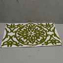 Alysheer Embroidered Lumbar Decorative Throw Pillow Cover 12 x 20 inches, Classic Mandala Chic Pattern Avocado Green Farmhouse Cushion Case for Sofa Couch Bed Living Room(Chartreuse Green)