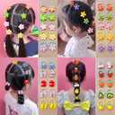 ALTALIVA 100Pcs Baby Hair Ties Cute Elastic Hairbands No Damage Multicolor Small Ponytail Holders for Baby Girls Toddlers Kids