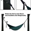 Outdoor Large Hammock for Camping Hammocks Gear for The Backpacking Survival Travel Portable Lightweight Parachute Nylon,Sturdy and Durable Up to 660lbs (Green)