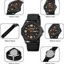 SKMEI Men's Digital Sports Watch 50m Waterproof LED Military Multifunction Smart Watch Stopwatch Countdown Auto Date Alarm (All-Black)