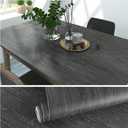 VEELIKE Grey Wood Contact Paper Peel and Stick Wood Wallpaper 32''x118'' Thick Wood Grain Contact Paper for Countertops Waterproof Removable Wood Viny Wrap for Cabinets Table Shelves Furniture