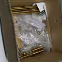 Brass Gold Chandelier, 6-Light Chandelier Light Fixture Farmhouse Chandeliers for Dining Room, Vintage Candle Pendant Light Fixtures Chandelier for Bedroom, Kitchen, Foyer, Entryway and Living Room