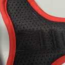 rabbitgoo Dog Harness No Pull with 2 Leash Clips, Adjustable Soft Padded, Reflective Oxford No Choke Pet Vest with Easy Control Handle for Puppy, Black & Red, XS