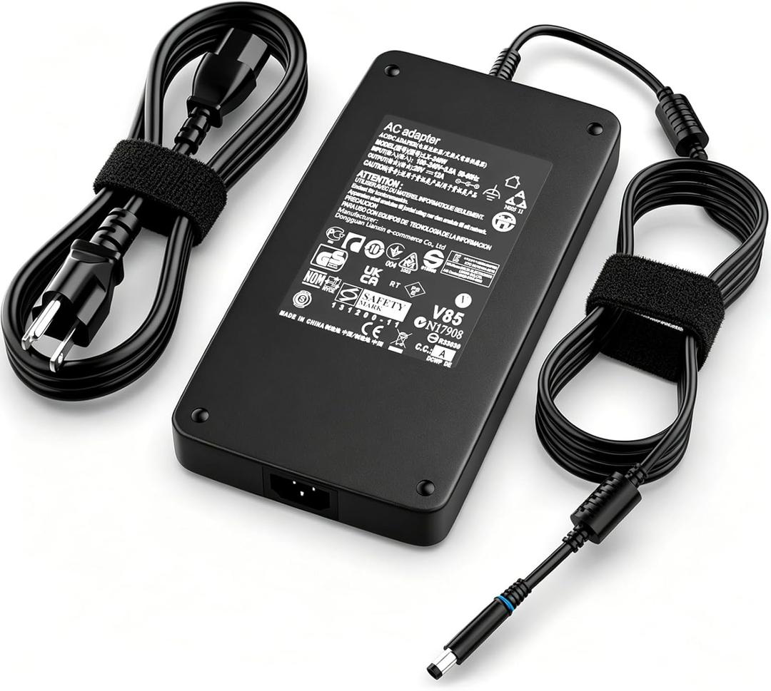 240W Laptop Charger Compatible with Dell G16 G15 G7 G5 G3 Alienware 15 17 M15 M17 X17 X16 X15 M18X X51 Precision 7780 7770 7680 7670 7560 AC Power Adapter Supply Cord