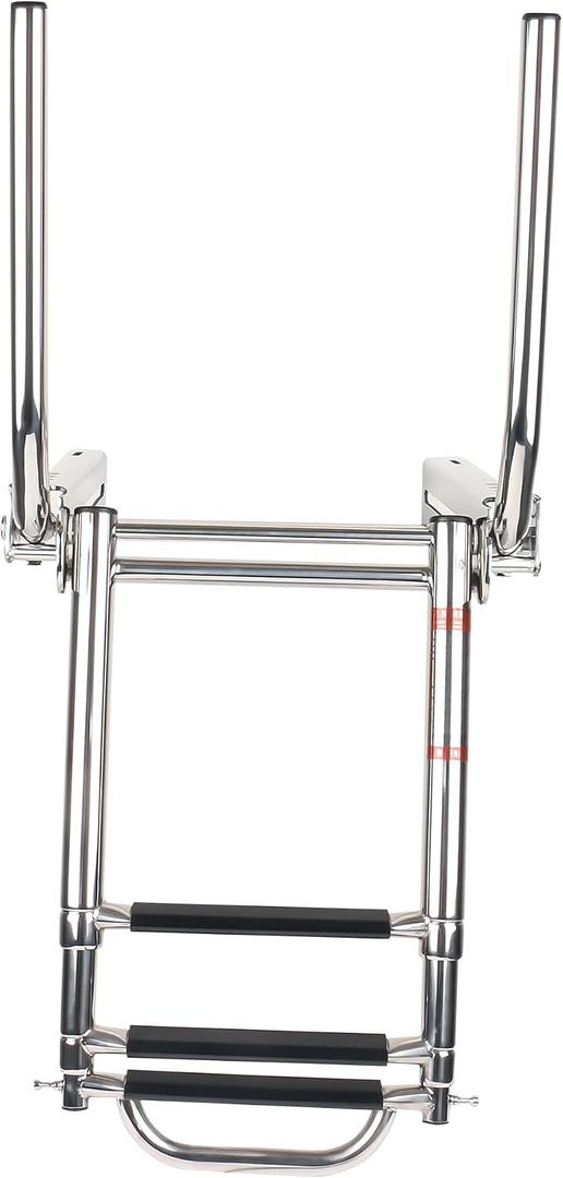 3-Step Boat Ladder, 316 Stainless Steel Telescoping Dock Ladder
