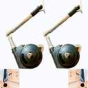 2 Pack | Toy Box Hinges Soft Close, Lid Support Chest Hinges for Wooden Box Trunk Chest | Tension Adjustable Soft Close Hinges for Toy Box, Also for Lift up Flip Doors