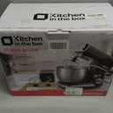 Kitchen in the box Stand Mixer,3.2Qt Small Electric Food Mixer,6 Speeds Portable Lightweight Kitchen Mixer for Daily Use with Egg Whisk,Dough Hook,Flat Beater (Purplish-red)