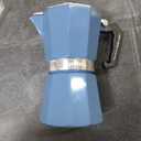 Primula Classic Stovetop Espresso and Coffee Maker, Moka Pot for Italian and Cuban Caf Brewing, Greca Coffee Maker, Cafeteras, 6 Espresso Cups, Blue