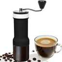 Mini Manual Coffee Grinder  40 Adjustable Settings, Portable Hand Crank Mill with 30g Capacity, Conical Burr for Espresso, Pour Over, French Press | Perfect for Travel, Camping & Office