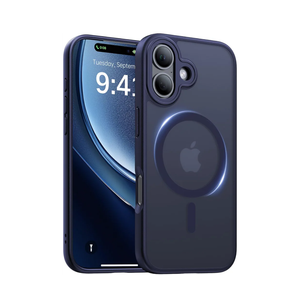 Magnetic for iPhone 17 Case,[Anti-Slip][Compatible with MagSafe][Military Grade Drop Protection] Shockproof Protective Translucent Matte Phone Case for iPhone 17 Case,Titanium Blue
