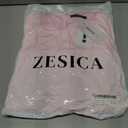 ZESICA Women's Long Sleeve Midi Dresses 2026 Fall Square Neck Swing A Line Wedding Guest Evening Prom Dress (Pink, S)