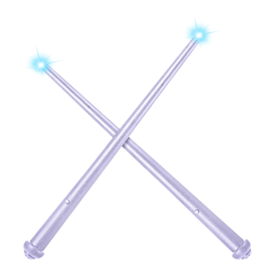Gejoy 2 Piece Light up Wand Magic Wizard Wand Princess Fairy Wands Christmas Light Sound Toy Cosplay Props for Kids(Purple)