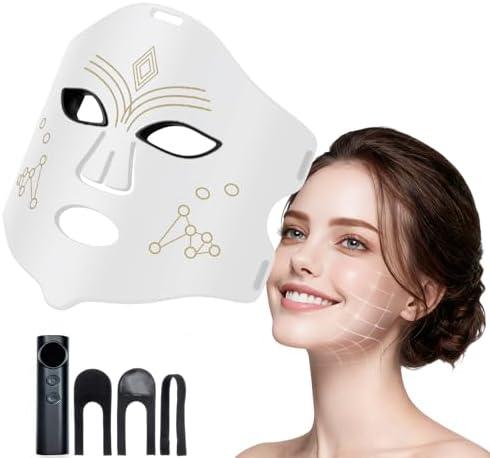 LED Therapy Mask, Red Light Therapy for Face, 4 Light Modes (Red/Blue/Infrared/Mixed), Red Light Mask Skincare Tool for Reducing Wrinkles and Acne