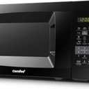 COMFEE EM720CPL-PMB Countertop Microwave Oven with Sound On/Off, ECO Mode and Easy One-Touch Buttons, 0.7 Cu Ft, Black