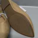 Amazon Essentials Women's Pointed-Toe Ballet Flat, Beige Microsuede, 9