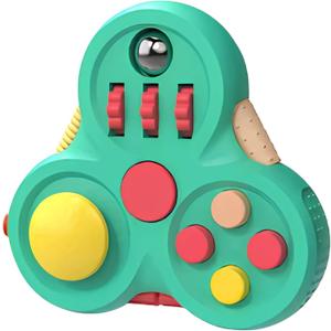 Yrissmiss Fidget Toys for Adults,1PCS Fidget Pad Easter Basket Stuffers for Boys Girls,Sensory Toys Stress Relief Cube Clicker Controller,ADHD Autism Fidget Spinner for Office Desk Travel Games