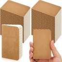 60 Pcs Pocket Notebook Mini Journal Bulk, 2.5" x 4" Kraft Paper Small Lined Notepads Softcover Cute Memo Diary Subject Notepads for Kids Student Back to School Supplies(Brown)