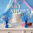 Crowye 3 Pieces Metallic Foil Spray Centerpiece Birthday Table Decoration Star Burst Centerpieces Graduation Table Decor for Birthday 2026 Party Holiday(Blue)