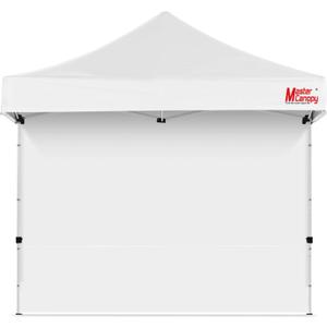 MASTERCANOPY 10x10ft Canopy SunWall Instant Canopy SideWall for Pop Up Canopy Tent Gazebos, UV Protection Sidewall Only, Spliceable (1 Pack, White)