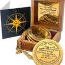 To My Son Compass Gift From Mom and Dad | 2" - For Teenage Son's Graduation, Christmas, Birthday, Baptism, Confirmation, Communion